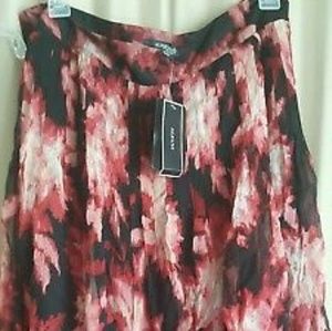 NWT Alfani lined silk Chiffon skirt. 10.